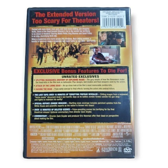 Dawn of the Dead (Widescreen Unrated Director's Cut)‎ - DVD - Picture 2 of 3